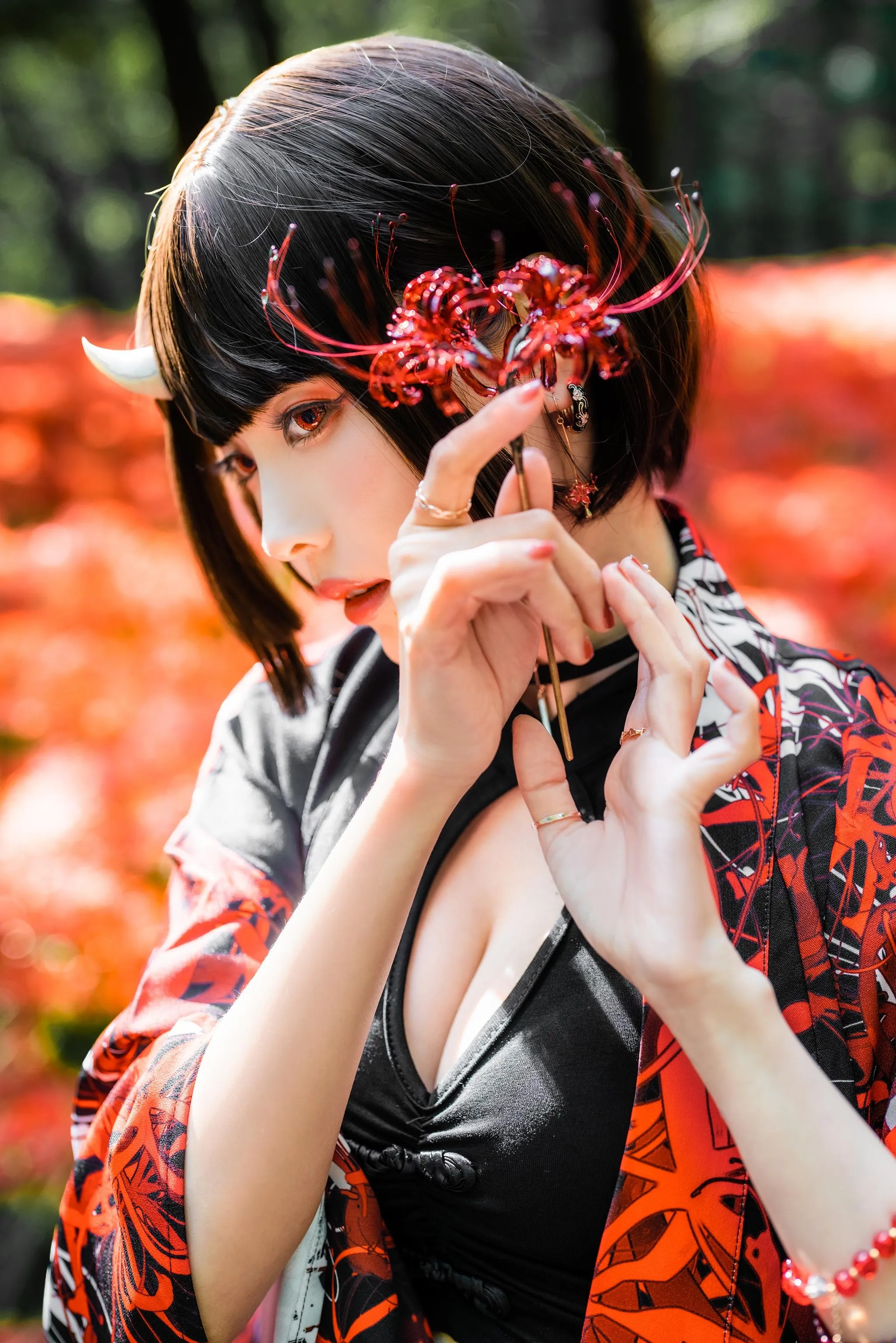 ElyEE子 – NO.129 23年10月订阅-C-Red Higanbana 殷紅彼岸 [36P]插图8